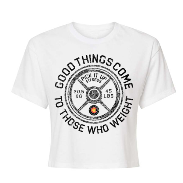 THOSE WHO WEIGHT - WOMEN'S CROP T-SHIRT Thumbnail